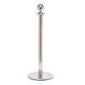 Queue Solutions Elegance 451, Ball Top, Profile Base, Satin Stainless ELB451-SS